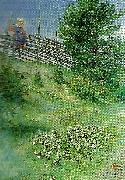 Carl Larsson flicka vid gardesgarden France oil painting artist